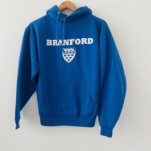 Jerzees Branford Blue Hoodie Sweatshirt